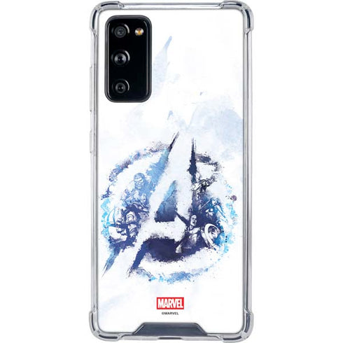 Marvel Avengers Blue Logo Galaxy S20 FE Clear Case